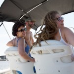 Lena und Donnell auf dem Boot