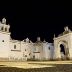 Basilica of Our Lady of Copacabana at Night